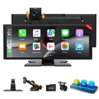 Lamtto Wireless Carplay Screen for Car 2.5K Dash Cam 10.25" Portable Car Stereo