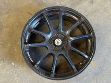USED Konig Illusion Motor Rismo Wheel Alloy Rim 17" 17x7 et40 5x100 Black Blue