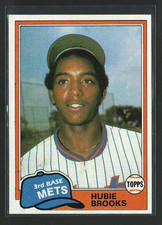 HUBIE BROOKS - 1981 TOPPS TRADED #742 - ROOKIE CARD NM. rookie card picture