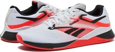 Reebok Nano X4 Womens Training Shoes - White Black Orange Flair - BNWB UK Size 5