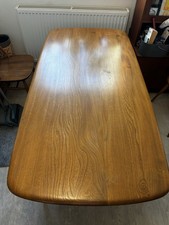 ERCOL WINDSOR PLANK DINING TABLE GREAT CONDITION