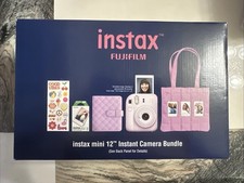 Instax Fujifilm Mini 12 Instant Camera Holiday Bundle Lilac Purple NEW