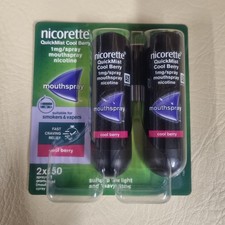 Nicorette QuickMist Cool Berry 1mg Mouthspray Nicotine 2x150 03/28
