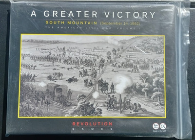 A Greater Victory: South Mountain - Ziploc Edition - Revolution Wargames (EX)