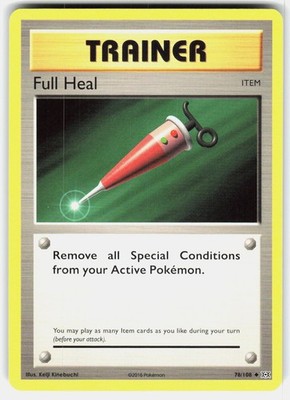 Full Heal 78/108 Uncommon Evolutions Pokemon Near Mint