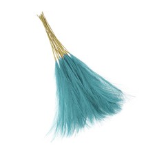 16 Pack Faux Pampas Grass 21 Inch Artificial Pampas Grass for Decor Blue Green