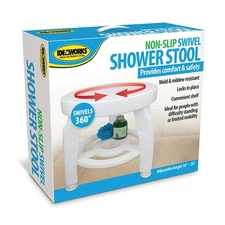 Shower Chair Stool for Inside Small Corner Plastic for 300 Lb 360° Swivel Bath