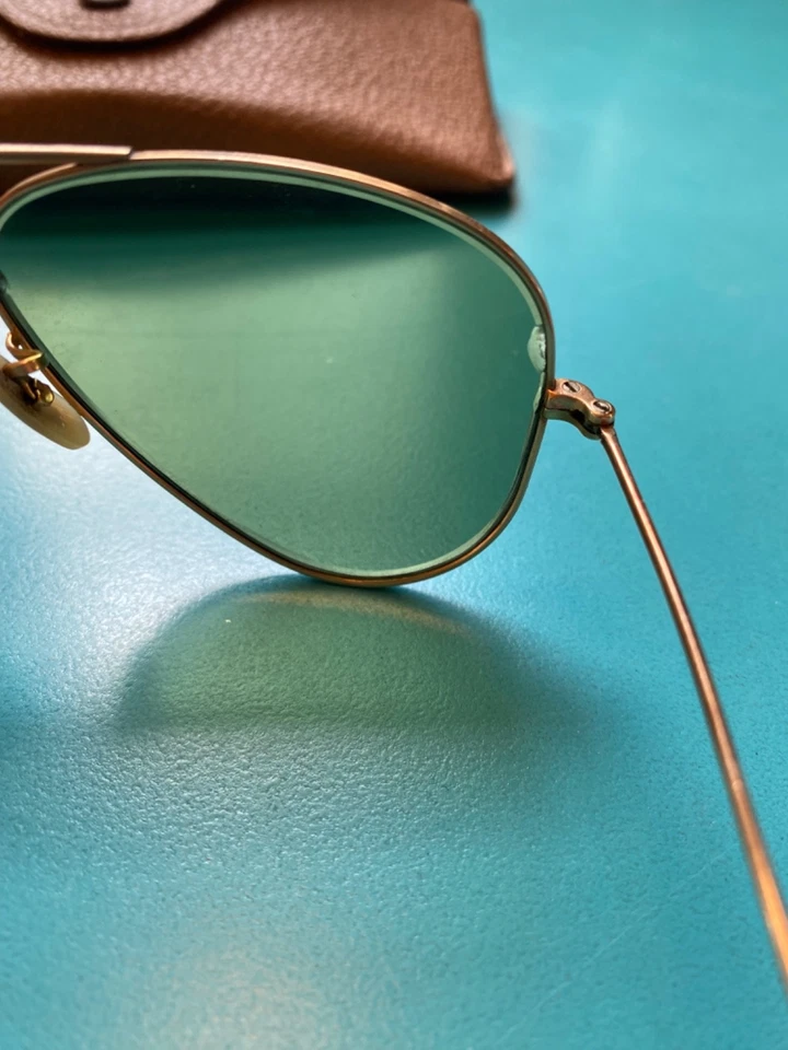 Gafas de sol de aviador vintage B&L Ray Ban - alrededor de la década de 1960 - ¡MUY BUENAS! Foto 4 de 4