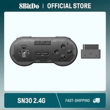 8BitDo SN30 2.4G Wireless Gamepad Original SNES/SFC Black Transparent Edition