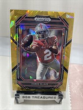 CHRIS OLAVE 2023 Panini Prizm Draft Picks Gold Ice Prizm #16 SAINTS