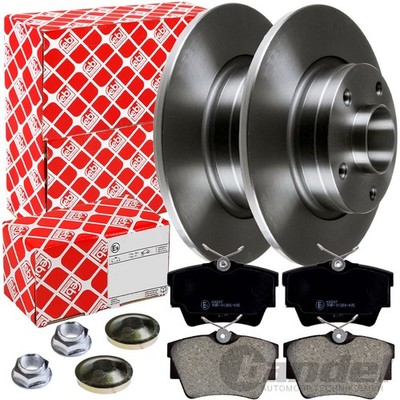 FEBI BREMSSCHEIBEN 280mm+RADLAGER + BELÄGE HINTEN passend für OPEL VIVARO TRAFIC