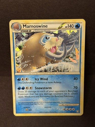 Mamoswine 5/102 Holo Rare HGSS Triumphant Pokemon Holo NM