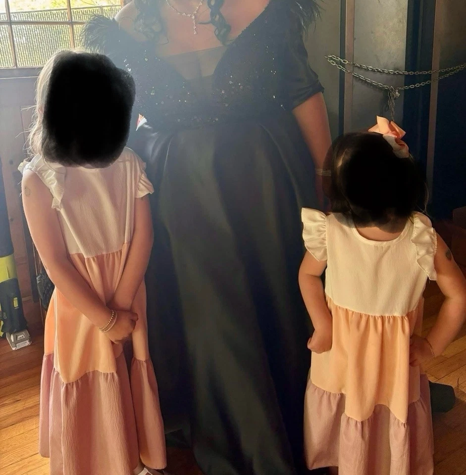 Black Wedding Dress With Veil - Image 3 of 3