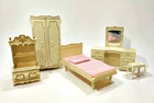 VTG Wolverine Suzy Goose Barbie Size Dollhouse Furniture Lot French Provincial