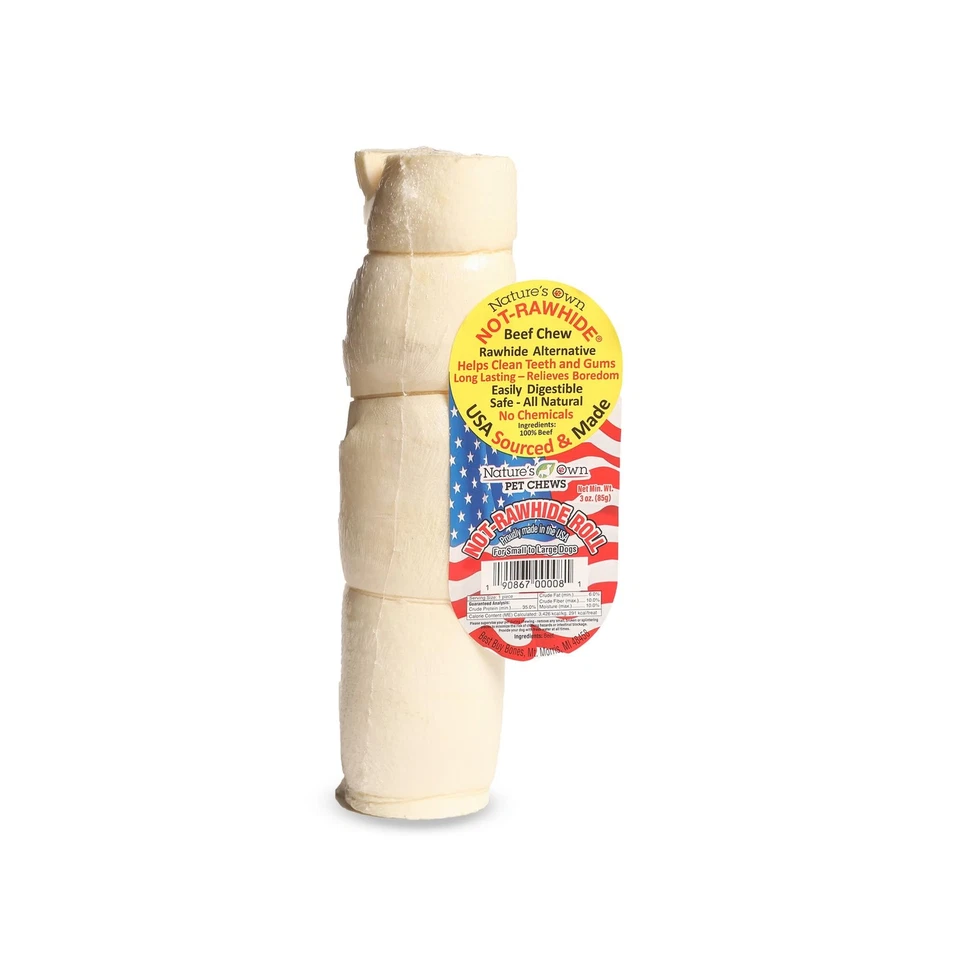 Not-Rawhide Beef Rolls 8 to 10 Inch - Gluten-Free Dog Chews - Flavored Head o... - Image 2 of 4