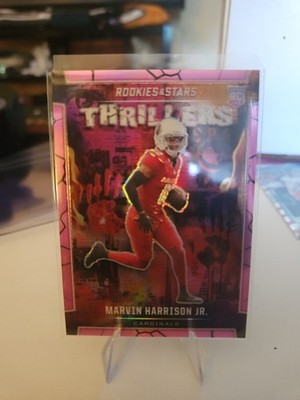 2024 Panini Rookies Stars Thrillers Marvin Harrison Jr. #T-MHJ Pink /75 (RC)