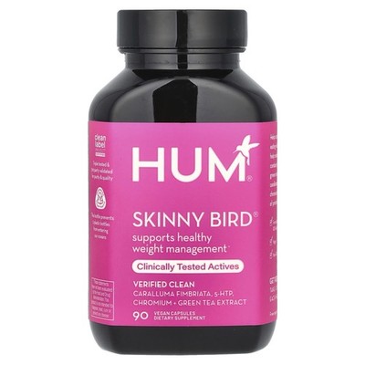 HUM Nutrition Skinny Bird 90 Vegan Capsules for Weight Loss. Sealed. Exp. 10/26