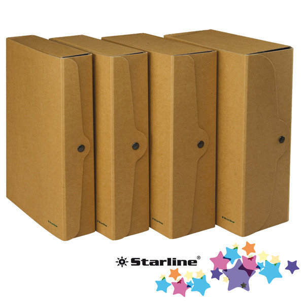 Scatola Portaprogetti con Bottone Starline - Dorso 12 - 25x35 cm - FMCXCPECO12AV