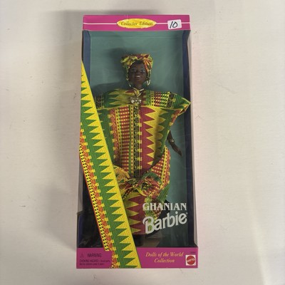 Mattel Dow Ghanian Collectors Edition Barbie Dolls Of The World