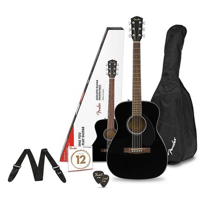 Fender CD60S Concert Acoustic Guitar Pack Black