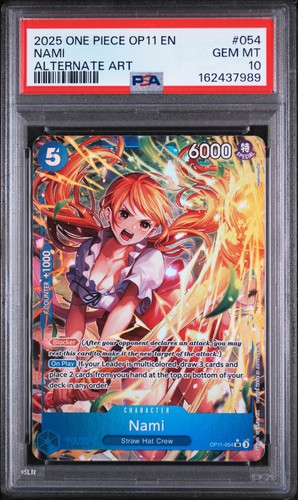 Nami (Alternate Art) graded PSA 10 for sale on eBay