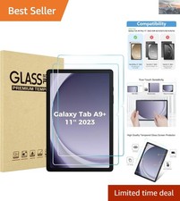 2 Pack Screen Protector for Galaxy Tab A9 Plus 11'' 9H HD Tempered Glass