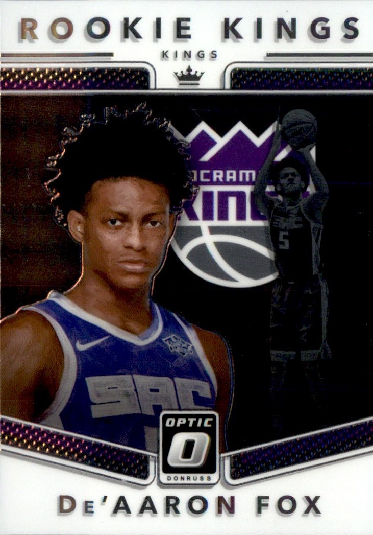 2018-19 Optic Rookie Kings De'Aaron Fox RC Sacramento Kings #5