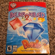 PopCap Computer Game Bejeweled 2 WIN Mac CD Rom 2004 COMPLETE