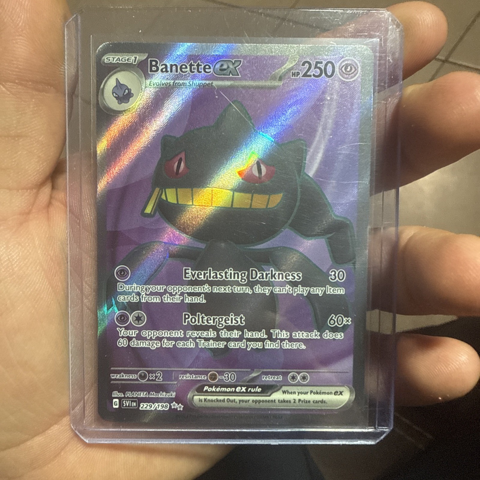 Pokemon - Banette ex - 229/198 - SV01: Scarlet & Violet Base Set - Holo NM