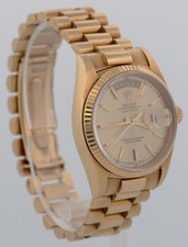 1979 Rolex Day-Date President Champagne Fluted 36mm 18K Yellow Gold Watch 18038 5