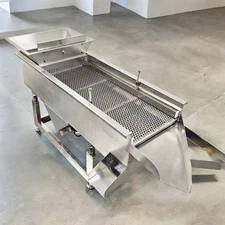 3-Layers 3/6/8mm Sieve 110V Full Stainless Steel Sifter Linear Vibrating Screen