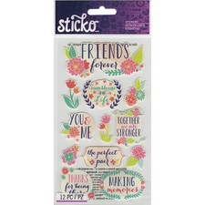 Sticko E5201361 Stickers-Friends 6Pk 