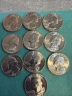 Uncirculated 1952 P Washington Quarters 90% Silver 10 In Lot