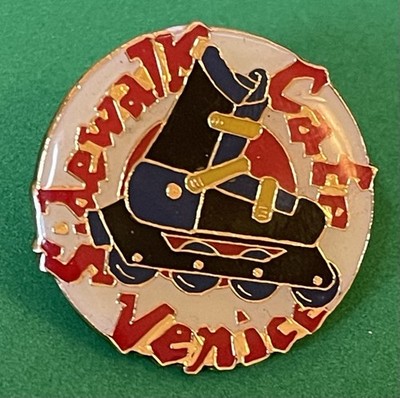 Sidewalk Cafe Venice California Lapel Pin Back