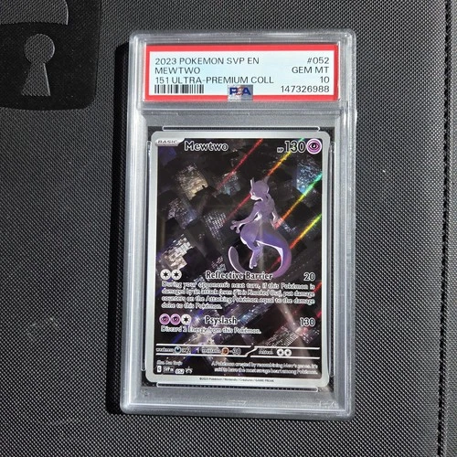 Pokemon Card - Mewtwo TCG Illustration Rare SVP052 151 Black Star Promo PSA 10