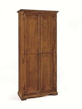 MOBILE ARMADIO SCARPIERA 2 ANTE ARTE POVERA COLORE NOCE DISPENSA X SCARPE