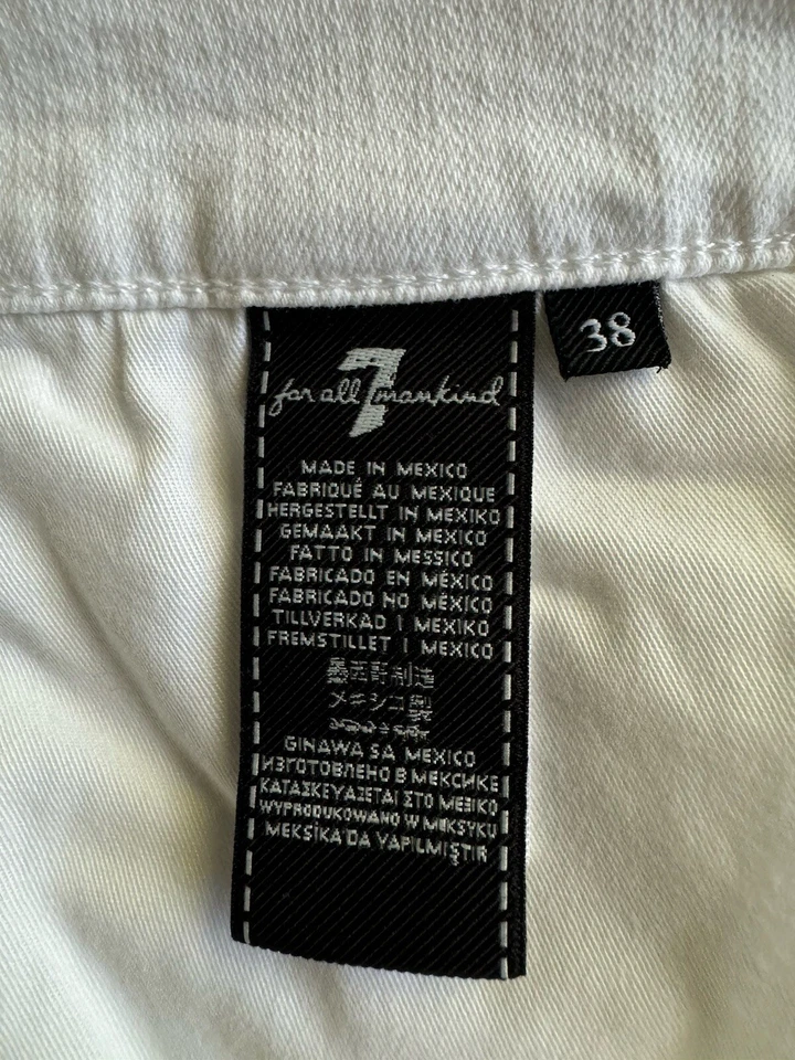 Pantalones 7 For All Mankind para hombre 38 algodón rendimiento de lujo el recto 5 bolsillos Foto 2 de 4