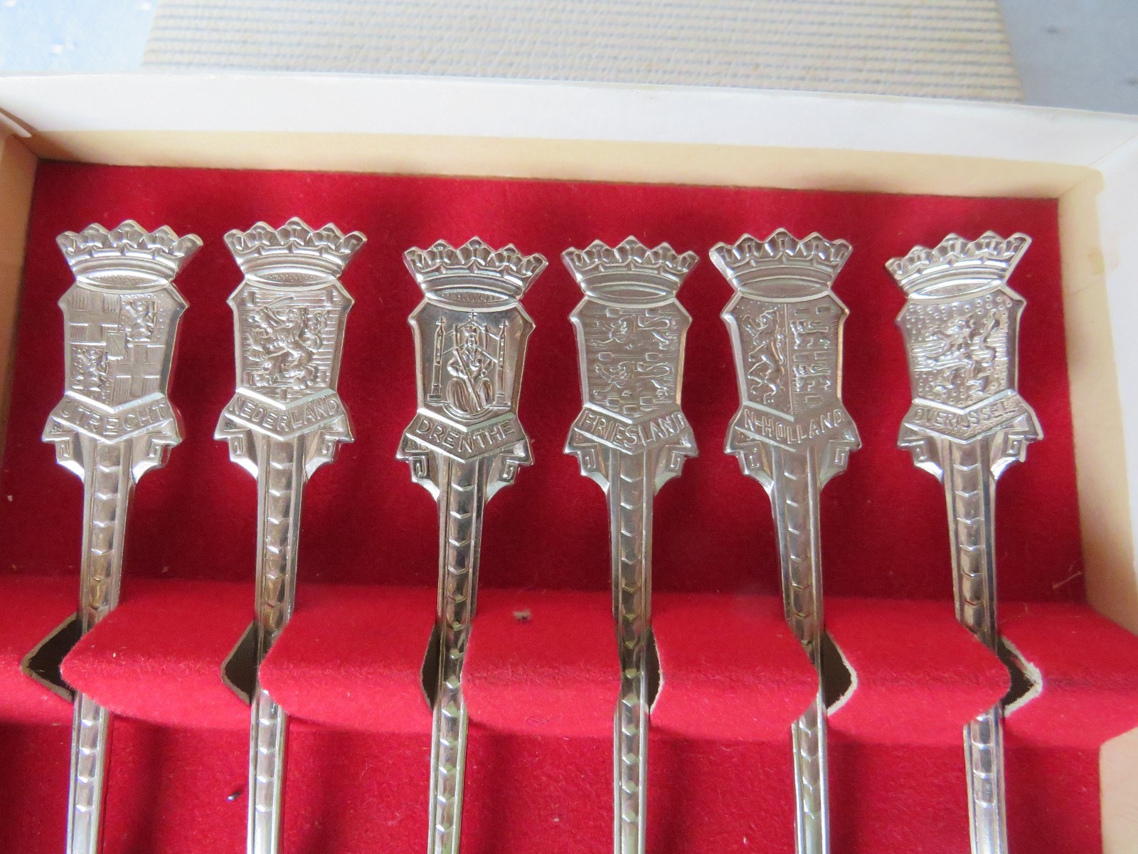 6 Löffel & 6 Gabeln mit Krone Andenken Niederlande Holland Speculum