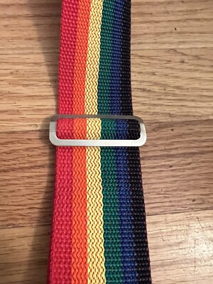 Vintage CUSTOM LEATHER CRAFT Rainbow Pride Suspenders Top  display picture 1
