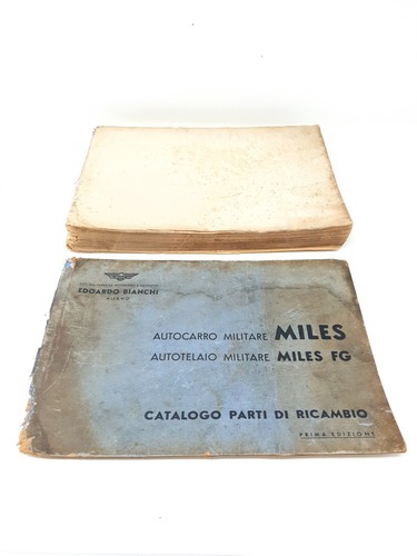 EDOARDO BIANCHI - AUTOCARRO MILITARE MILES - CATALOGO PARTI DI RICAMBIO - Foto 3 di 20