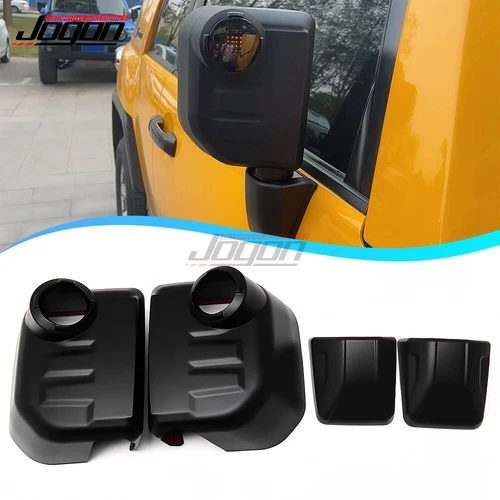 Exterior Rear View Mirror Cover Cap For Toyota FJ Cruiser 2007-2023 Matte Black