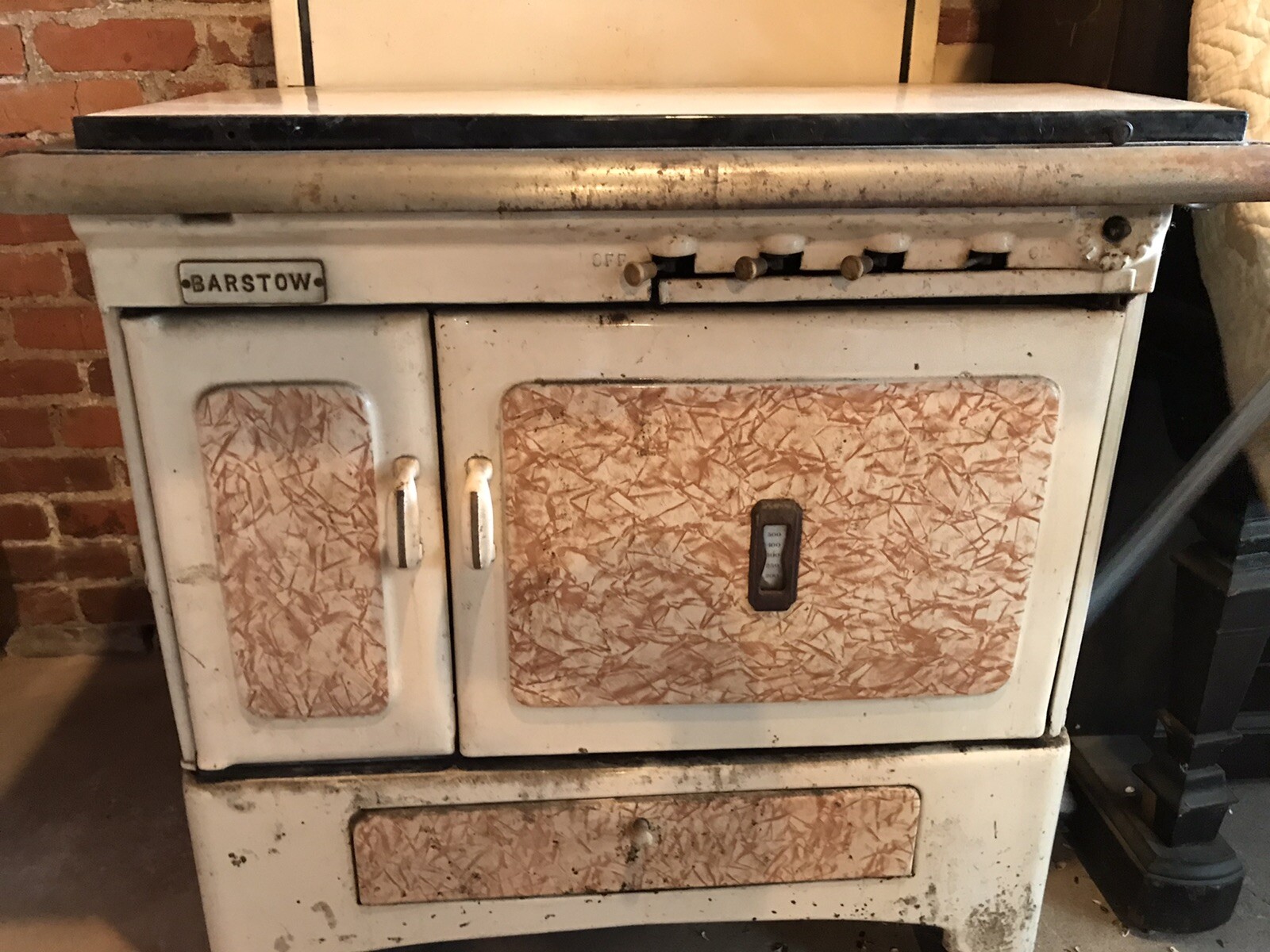 Antique Barstow Cast Iron Stove eBay