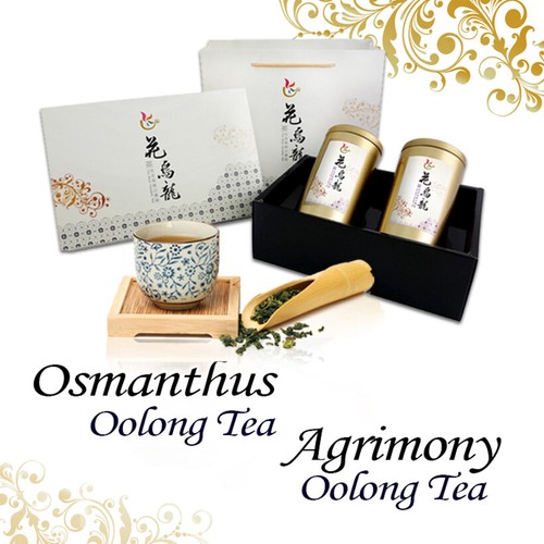 台灣 花烏龍茶二入禮盒 Taiwan Flower Oolong Gift Set (Osmanthus&Agrimony) - Picture 2 of 7