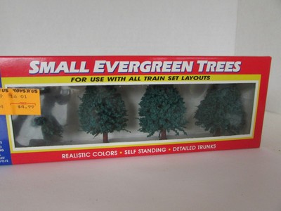 Life Like 1022 Scenery Small Evergreen Trees Set of 4 Green New All Scales PR