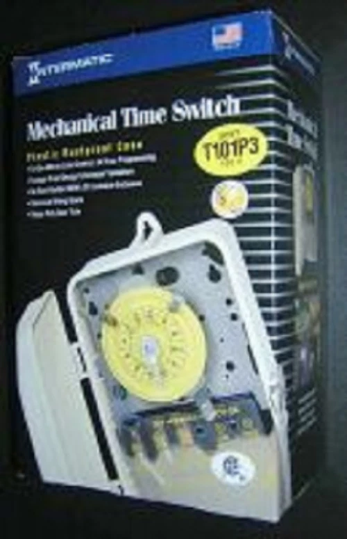 INTERMATIC T101P3 Pool Spa Timer Indoor/Outdoor 110v 120V 24hr  Mechanical Timer - Image 2 of 2