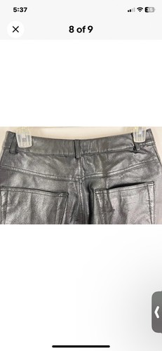 Vtg. Leather Pants Chadwick's Sz. 10 Lined Black Biker Winter Fall - Picture 2 of 7