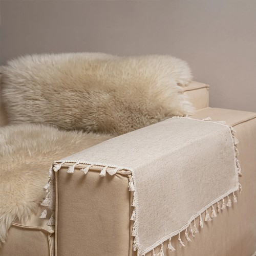 1 pz Copritavolo Nappa Beige Stile Casale Casa Cucina Decorazione Tavolo Tovaglia - Foto 5 di 8