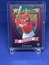 ALEC BOHM 2021 PANINI CHRONICLES CRUSADE PURPLE MOJO PRIZM ROOKIE RC #D 6/99
