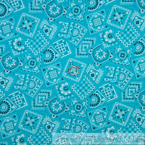 BonEful Fabric FQ Cotton Quilt VTG Blue White Frosty the Snowman Xmas Candy Cane - Picture 11 of 12