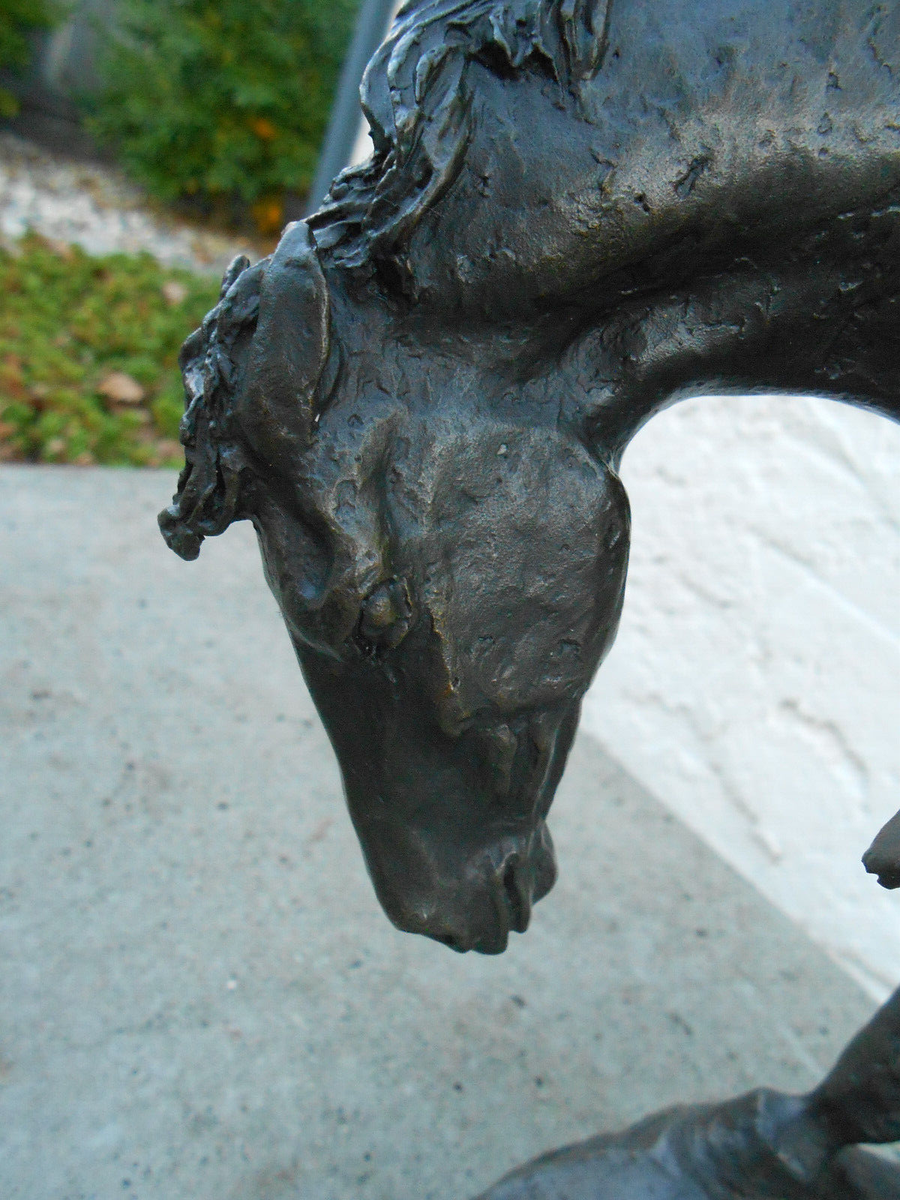 88 Buck McCain SOLID 24lb Bronze Sculpture Invocation Native